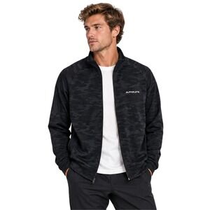 Alphalete Jacket Mens Large Black Pro Elite Camo Full Zip Athleisure Gym Workout